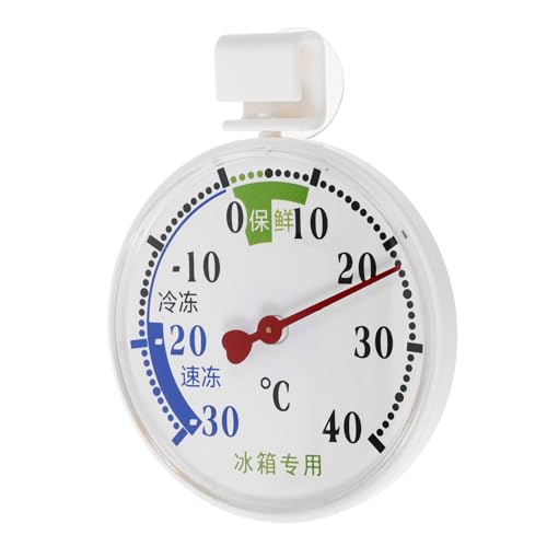 GARVALON Termometro Frigorifero e Congelatore con Sensori ad Alta Precisione Display Multifunzione con Lettura Temperatura Attuale e Conversione Unità per Ufficio e Conservazione Alimenti