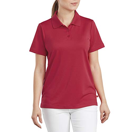 Dickies Women's Performance Polo with Silvadur antimicrobial protection Shirt, -Apple Red, 2X Large - image 1