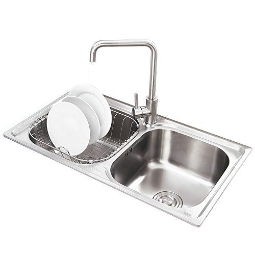 Amazon.co.jp: キッチンシンク キッチン用(蛇口なし) 台所の流し台 2槽