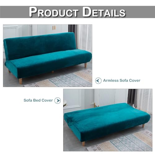Housse de canapé 2/3 places en velours pour rénover le salon et protéger votre banquette futon - 6