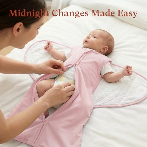 Image of 1.0 TOG Swaddle Sleep Sack, Adjustable Wearable Blanket for Babies 6-15 Months, Perfect for New Moms, Medium