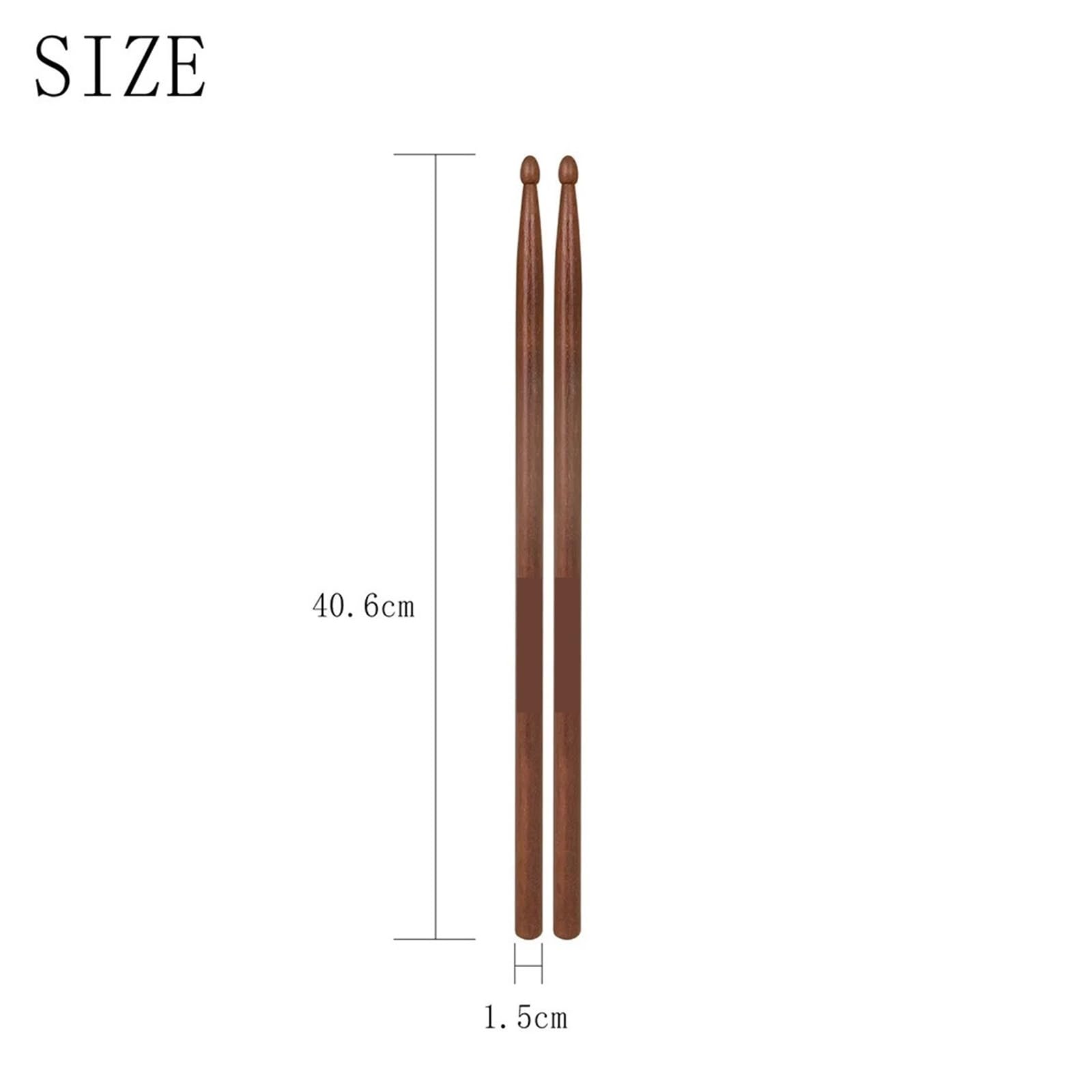 Drumsticks Drum Drumstick Universal Redwood Paar Sticks Percussion Musikinstrument High Density Zubehör(12 Pair 5A)