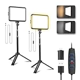 2-Pack Portable Photography Lighting Kit, Arsoer...