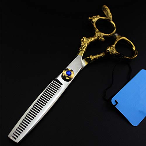 Haarschneideschere, 6 Zoll, Professionelle Haarschere Aus Japan 440C Mit Goldenem Drachengriff, Haarschneideschere, Effilierschere, Friseurscheren-Set