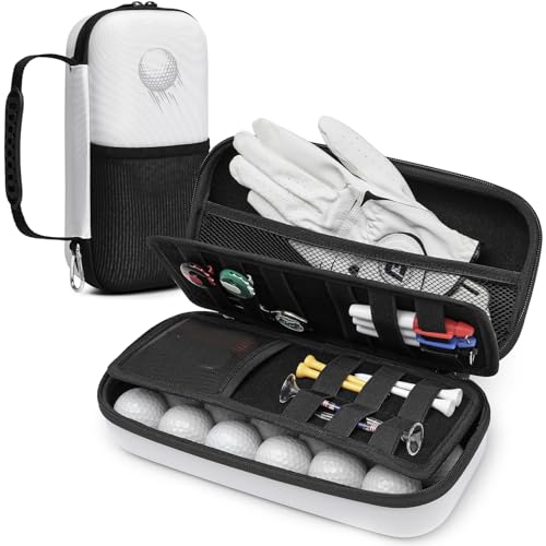 Golf Glove Holder with Glove Shaper, Golf Accessories Organizer Case