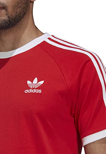 Adidas 3-stripes Tee, Maglietta Uomo, Vivid Red