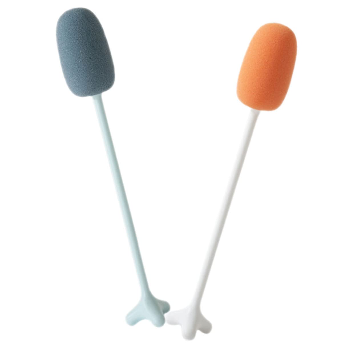 BRIGHTFUFU 2 Pcs Sponge Long Handled Bottle Cleaner Brush Household Cleaner Milk Bottle Brush Bottle Cleaning Brushes Brush for Scrubbing Brush Bottle Scrubbing Brush Plastic