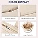 Tote Bag for Women, Lightweight Puffy Tote Bag Quilted Handbag Shoulder Bag for Travel, Work, Gym, Beige