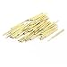 Aexit 50 Pcs Audio & Video Accessories R75-2W 1.32mm Dia Testing Probe Pin Receptacles Connectors & Adapters Gold Tone