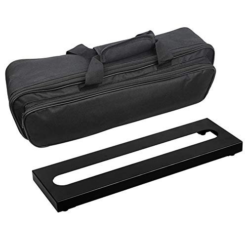 Soyan Micro Metal Guitar Pedal Board 15.7” x 4.9” with Carrying Bag, Self