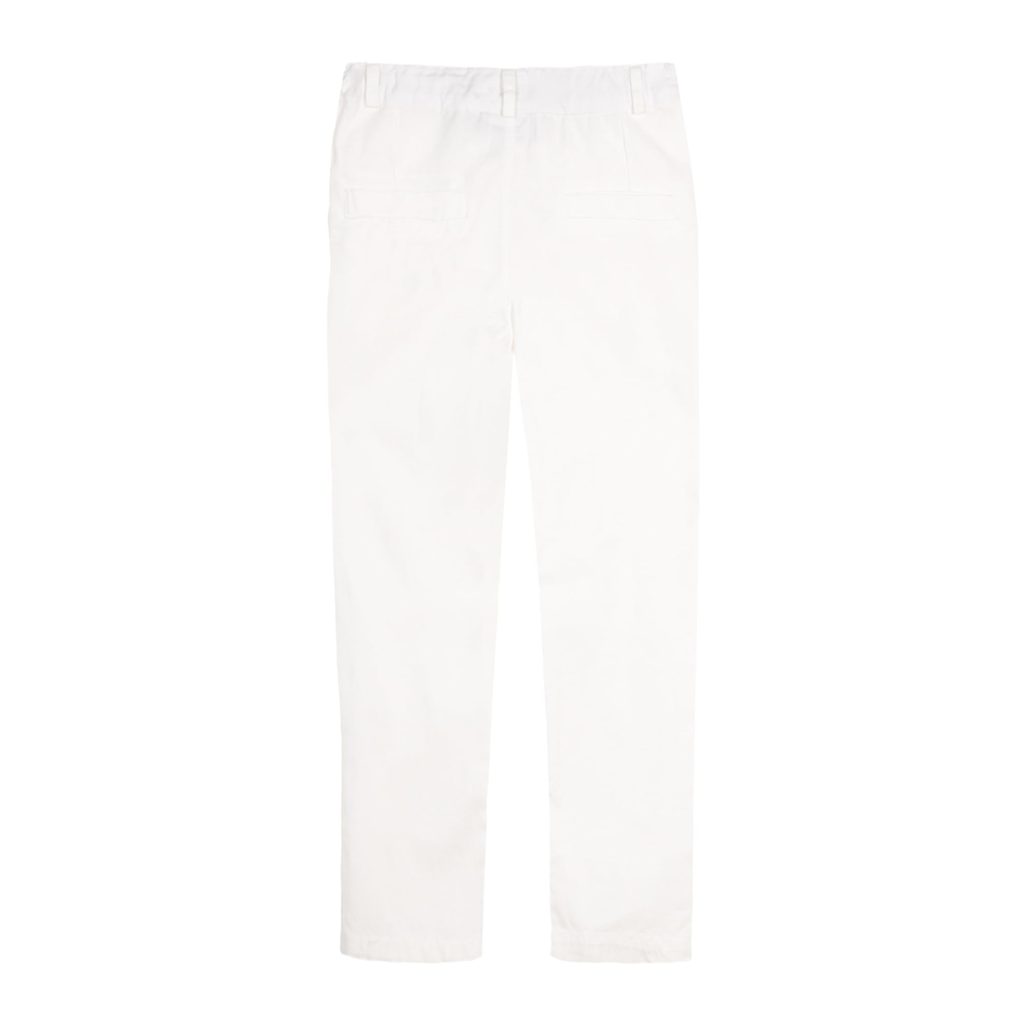 Mud Kingdom Pantalones rectos con parte delantera plana, cintura ajustable, uniforme escolar, con bolsillos
