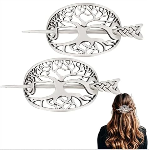 DELORIGIN Vintage Tree of Life Hair Clips Cover
