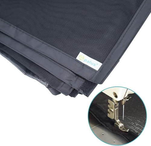 Apalus VP Fliegengitter Tür, Magnet Insektenschutz Balkontür 90x200 cm, 2 x Langlebiger als der Apalus Klassiker, Katzenkrallen Sicher, Stärkere Magneten, 3.8 cm Breites Klettband, Nicht Kürzbar