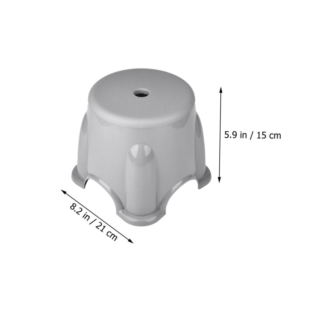Cabilock PP Non Skid Stool for Simple Portable Slip Foot Stool for Bathroom Nursery Living for Easy to Store Space