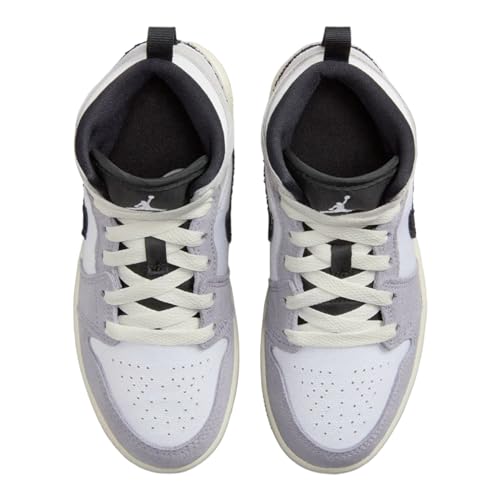 NIKE Air Jordan 1 Mid SE Craft PS Preschool Little Kids' Shoes 'Inside Out - Cement Grey' (FD9090 002)4