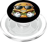 Cool Burger Happy Fast Food Gafas De Sol Verano Grunge PopSockets PopGrip para MagSafe