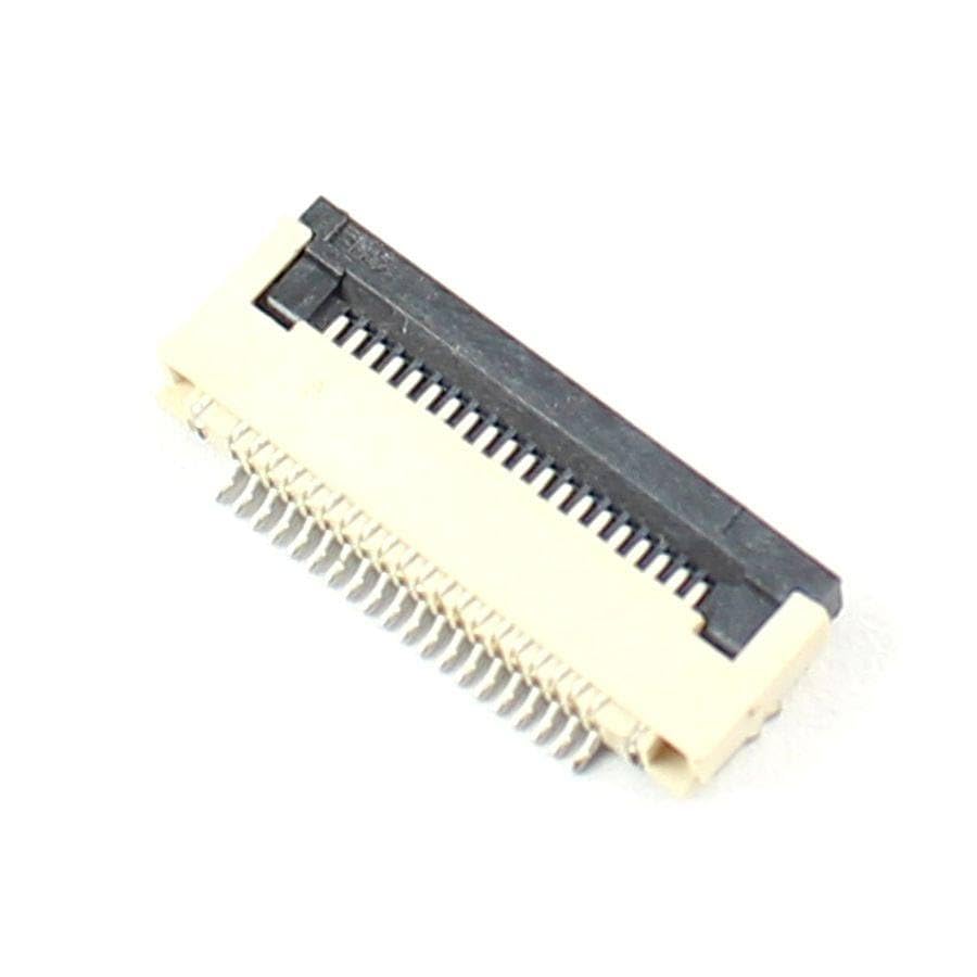 Generic 50 Pcs FPC FFC 0.5mm Pitch 20 Pin Flip Type Ribbon Flat Connector Bottom Contact