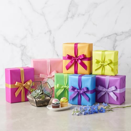 Image of BEISHIDA 70 Sheets Fluorescent Neon Tissue Paper Bulk for Gift Wrapping
