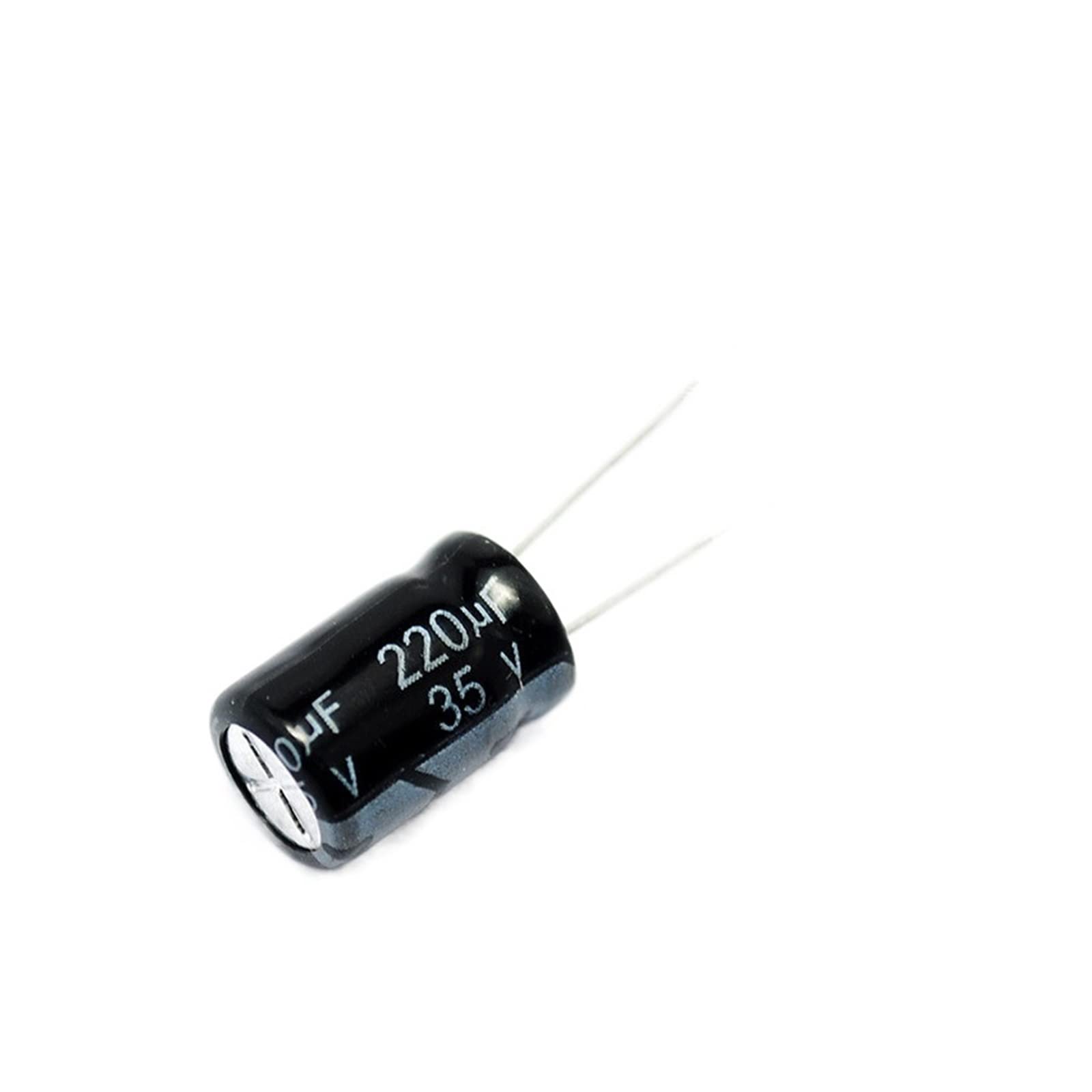 Condensateur électrolytique 35V stable et durable de 220uF pour filtrage de tension