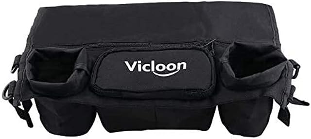 Vicloon Multifunctional Baby Stroller Organizer Storage Bag, Waterproof Stroller Accessories Bag,Pram Pushchair Cup Holder Stroller Buggy Bottle Hanging Storage Pouch,Hanging Pallets Bag,Diaper Bag