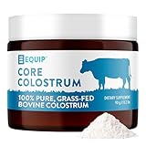 Equip Foods Core Bovine Colostrum Powder - 3,000mg Grass Fed Colostrum Supplement - Gut Health, Immunity, Recovery Lactoferrin Supplements - Keto Friendly Bovine Colostrum, 30 Servings, Unflavored