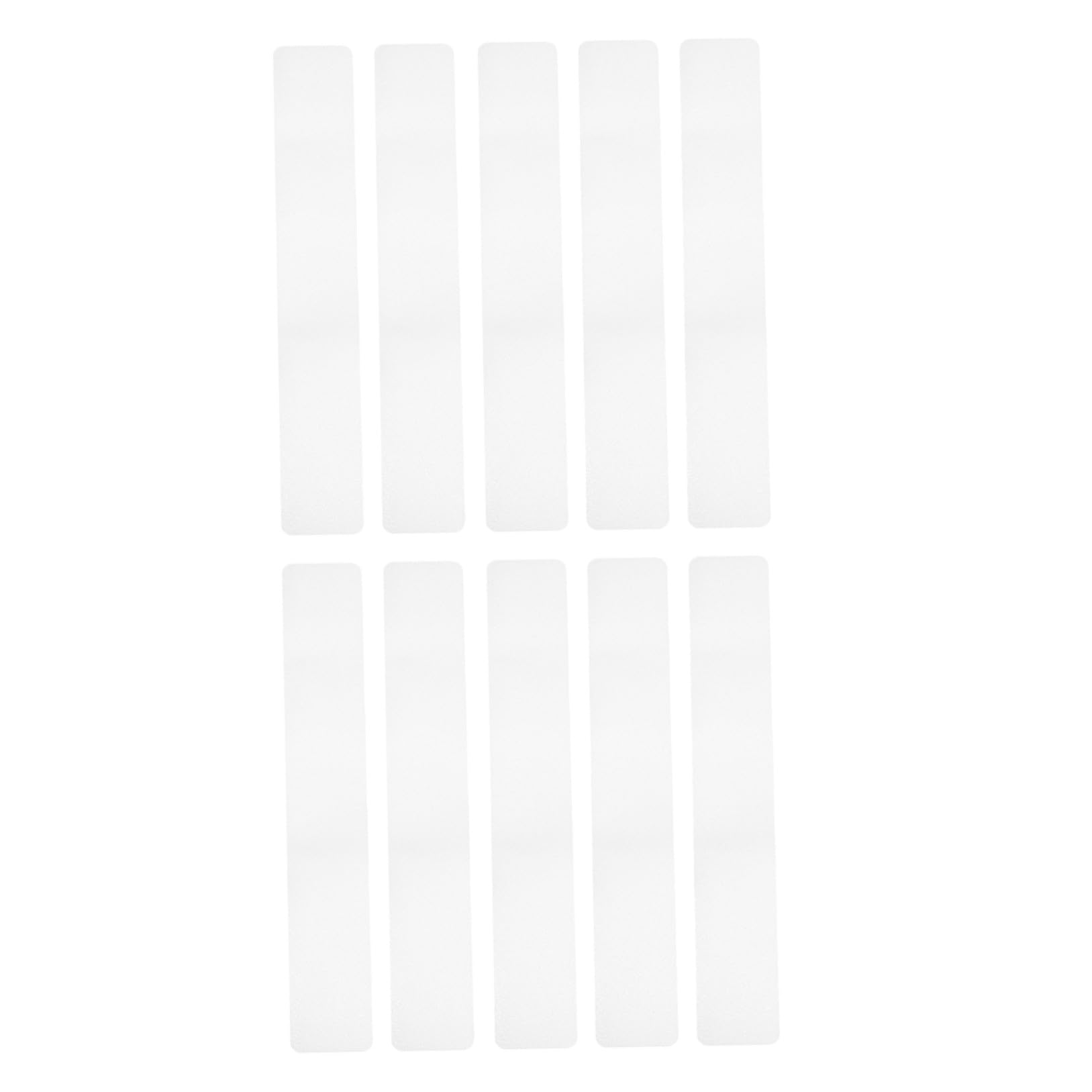 Zerodeko Tiras Antideslizantes Transparentes Uso Prolongado Certificadas, Adhesivas, Resistentes al Desgaste Pack 10 Unidades para Escaleras y Ducha para Baño y Escaleras