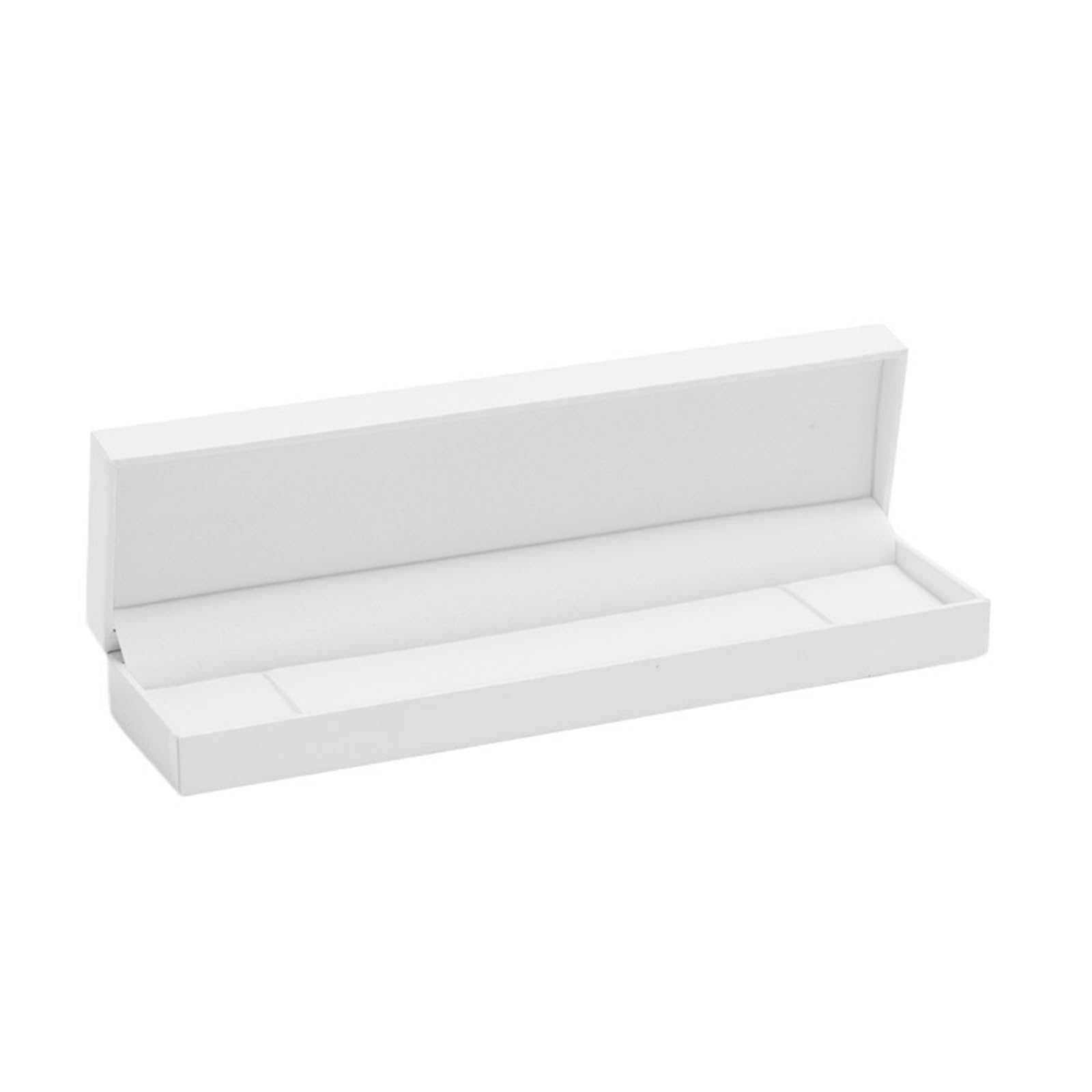 WWYYZAYC White Leatherette Paper Jewelry Box Velvet Insert Ring Necklace Pendant Bracelet Chain Packaging Showcase(Color05)