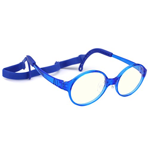 modesoda Kids Blue Light Blocking Computer Gaming Glasses for Kids,Anti Glare Tinted Lenses UV Protection Eyeglasses Age 3-12