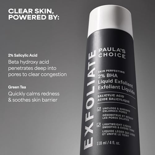 Paula's Choice SKIN PERFECTING 2% BHA Liquid Salicylic Acid Exfoliant, Daily Facial Exfoliator for Enlarged Pores, Wrinkles & Fine Lines, Fragrance-Free, Full Size - 118 ml — view 6