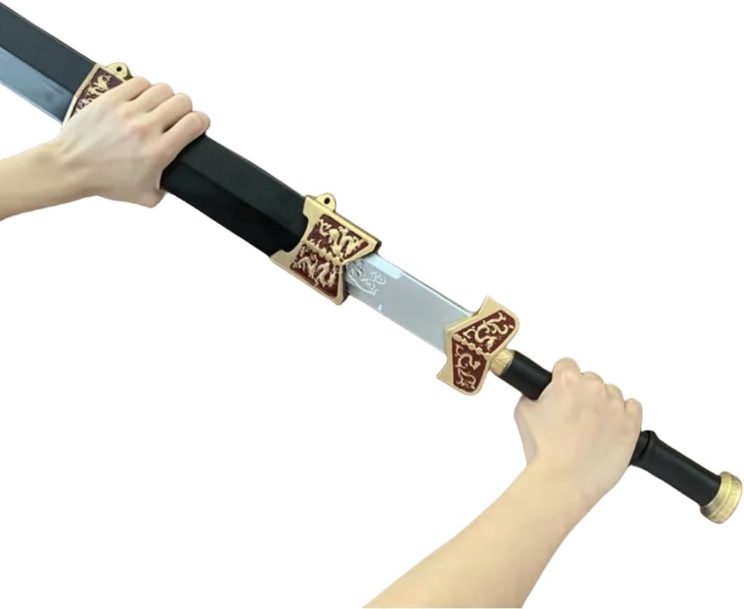 damdos Halloween Prop Cosplay Sword Chinese Traditional Sword,Kung Fu Sword of Han Dynastiy Sword Role Playing Birthdays Gifts