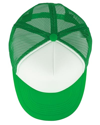 Image of Gelante 12 Pcs Sublimation Blank Trucker Hats - 5 Panel Mesh Snapback Baseball Cap Bulk