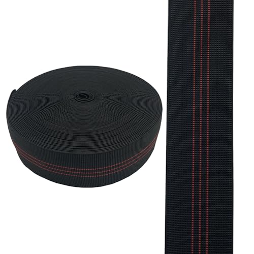 AngYang23 Cinta Elástica de Tapicería Extensible Banda de Látex Reparación de Muebles DIY Modificación Sofá Silla Sofá Material de Repuesto (Rojo 5cm 20m)