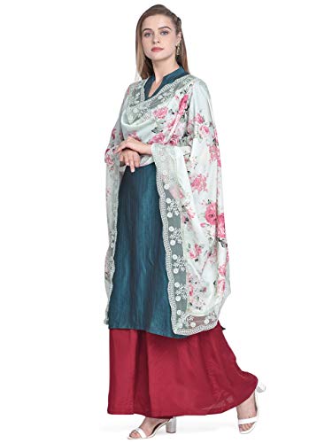 Image of DUPATTA BAZAAR Woman's Embellished Net Dupatta