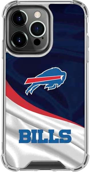 Skinit Clear Phone Case Compatible with iPhone 15 Pro Max - Officially Licensed NFL Buffalo Bills Design