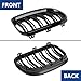 DEKEWEI E92 Grille, Black Kidney Grill Compatible with BMW 3 Series 2010-2013 E92 E93 LCI Coupe (Not For M3)