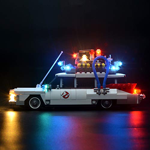 BRIKSMAX Kit de LED pour Ghostbusters Ecto-1, Compatible avec la Maquette Lego 21108, La Maquette de Construction n'est Pas Incluse