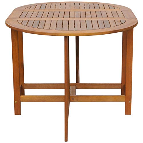 vidaXL Gartenmöbel Klapptisch Gartentisch Esstisch klappbar Oval Akazienholz – Bild 4