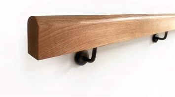 Wooden handrails for Stairs,Handrail1ft-20ft,Round Solid Wood Non-Slip Stair Handrails Home Against The Wall Indoor Loft Elderly Railings Handrails Corridor Support Rod,11ft