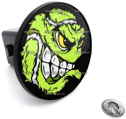 2" Tow Hitch Receiver Plug Cover Insert for SUV's & Trucks - Tennis Ball Skull Style-9856-6746