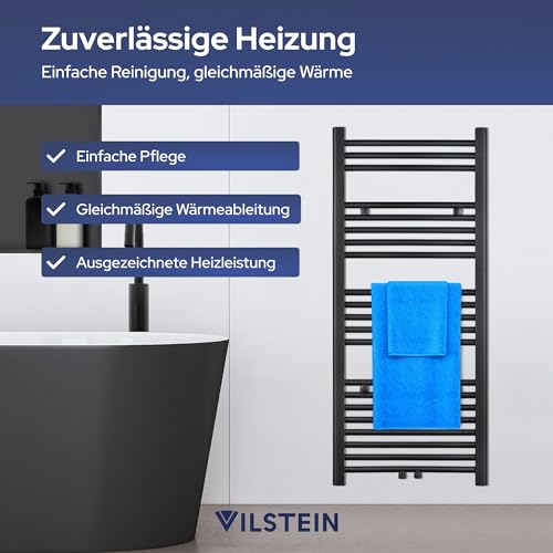Badheizkörper Vilstein 115×50 cm – Elektrischer Handtuchheizkörper