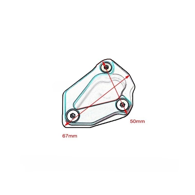 Plaque d'extension de support latéral pour empêcher la chute de S1000RR - 7