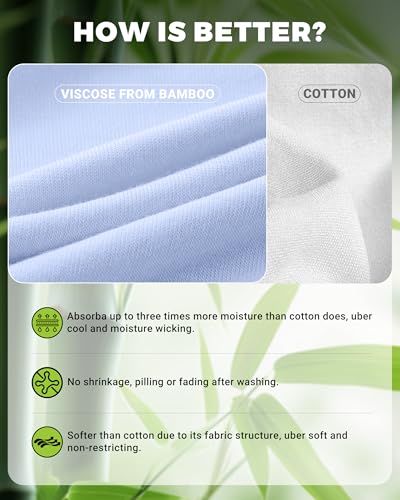 BAMBOO COOL Womens Underwear Breathable Moisture-Wicking Briefs Hipster Ladies Panties, 5-Pack4