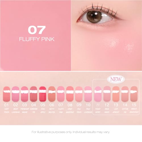 Image of PERIPERA SYRUPY TOK CHEEK Liquid Blush| Dewy Finish with Long-Lasting Hydration, Buildable & Blendable Color, Natural Glow for Cheeks, Safe for Sensitive Skin (07 AIRY PINK)