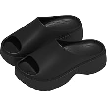 Cloud Slides for Women and Men Platform Sandals Thick Sole Pillow Slippers Non-Slip Shower Shoes Comfy Recovery Slides for Indoor Outdoor Summer Beach