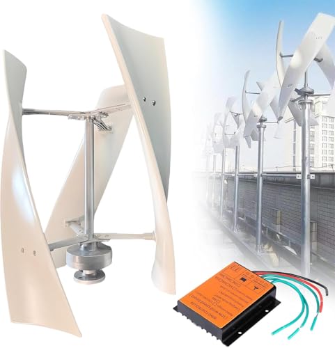 20000W Vertical Axis Wind Turbine Generator, 3-Blade Design with Electromagnetic Controller, Permanent Magnet Power Generator for RVs, Mobile Homes, Cabins - Efficient 220V Renewable Energy Solution