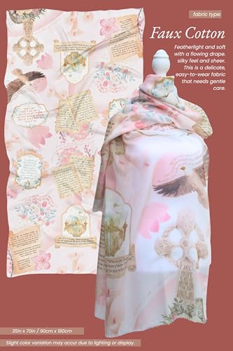 Hope Prayer Scarf - Large, Lightweight Prayerfully Created Bible Verse Shawl, 35x70", Uplifting Encouragement Christian Gift4