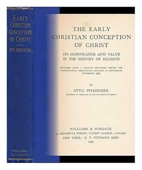 Hardcover The Early Christian Conception of Christ [French] Book