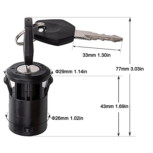 weelye YS4 Key Power Start Switch with Two Keys for Kids Electric Ride-on Motorcycle, Car Replacement Parts