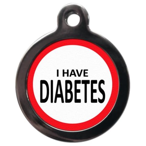I Have Diabetes Pet Dog Cat Medical Tag (Small) Cover