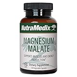 NutraMedix Magnesium Malate - Bone Health, Joint & Muscle Support - Enhanced Absorption - Energy Support Supplement - May Help Vitamin D Absorption (120 Vegetarian Capsules)